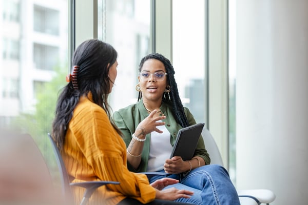 women talking