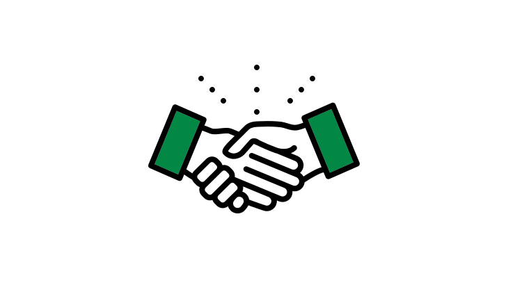 Shaking hands logo