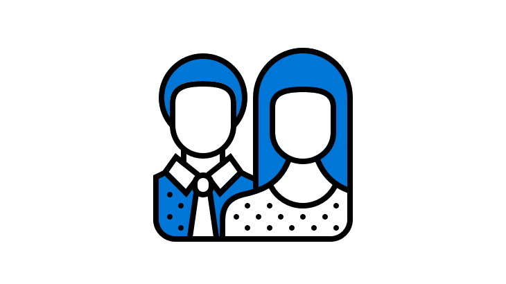 Two people icon