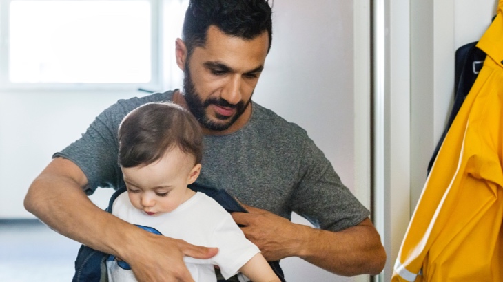 Man with baby